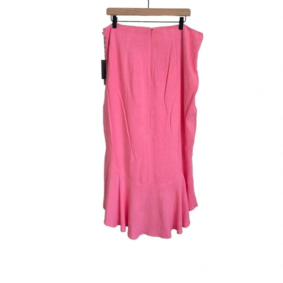 MAREE Pour Toi Pink High low Maxi Skirt size 14 - Picture 3 of 8